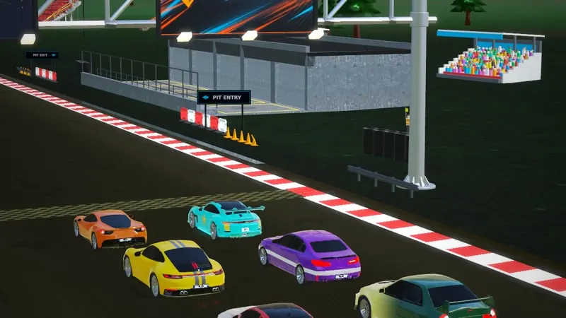 Hayfield Raceway Park starting grid