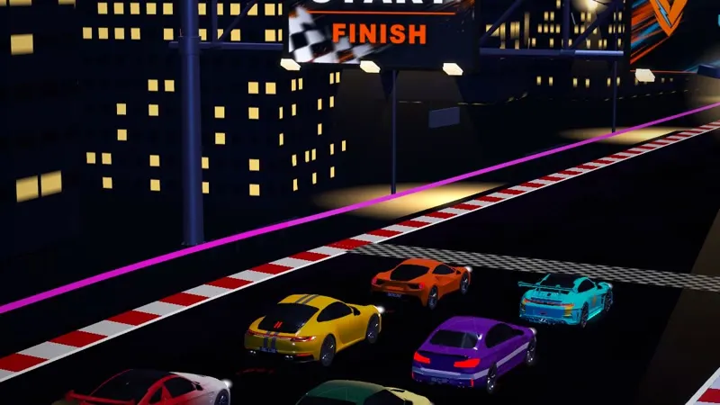 Neon District starting grid